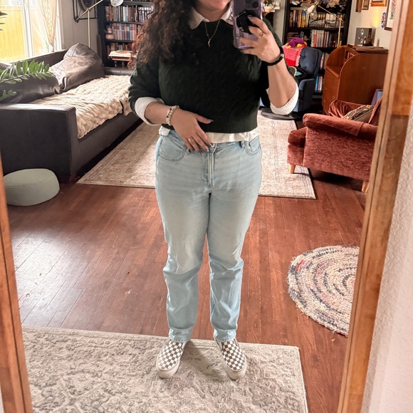 Justify Forest Green Soft Cropped Sweater - Picture 5 of 5